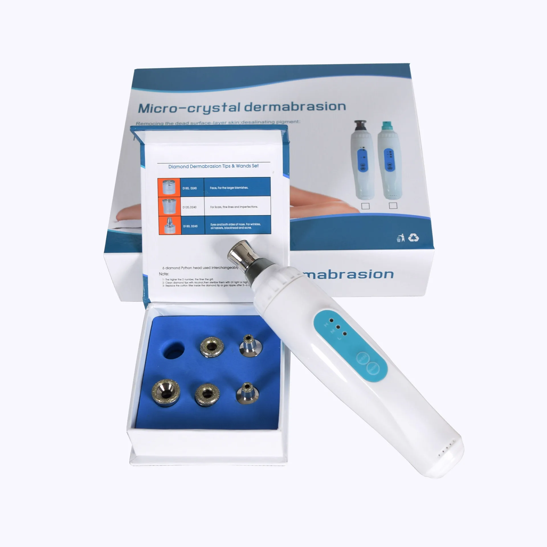 Diamond Microdermabrasion Facial Exfoliator, Crystal Skin Renewal Device, Blackhead Remover, Home Use Beauty Peel Machine
Diamond Microdermabrasion Facial Exfoliator, Crystal Skin Renewal Device, Blackhead Remover, Home Use Beauty Peel Machine