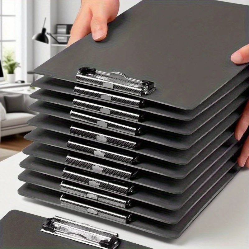 2pcs A4-Sized Clipboard Set - Durable Plastic Writing Boards with Metal Clips, for Data Folders, Bills, Invoices & Service Forms
2pcs A4-Sized Clipboard Set - Durable Plastic Writing Boards with Metal Clips, for Data Folders, Bills, Invoices & Service Forms