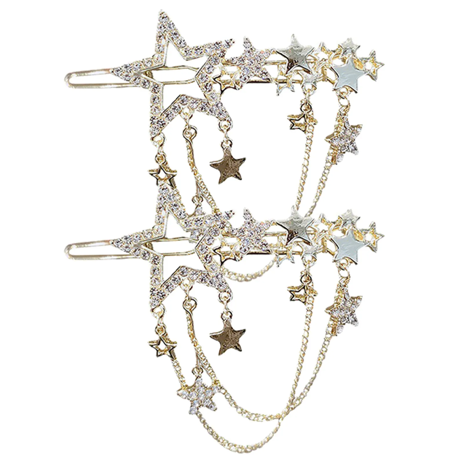 2Pcs Stars Hairpin Tassel Rhinestone Hair Barrette Girls Hair Clip Elegant Side Clip Girls Headdress Stars Hairpins
2Pcs Stars Hairpin Tassel Rhinestone Hair Barrette Girls Hair Clip Elegant Side Clip Girls Headdress Stars Hairpins