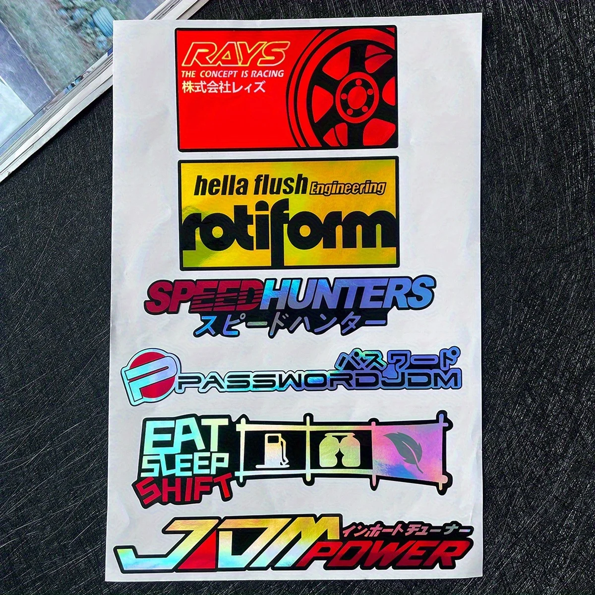1SET JDM Racing Style Waterproof Vinyl Stickers Universal For Car Motorcycle Helmet Laptop Bike Decor Decals
1SET JDM Racing Style Waterproof Vinyl Stickers Universal For Car Motorcycle Helmet Laptop Bike Decor Decals