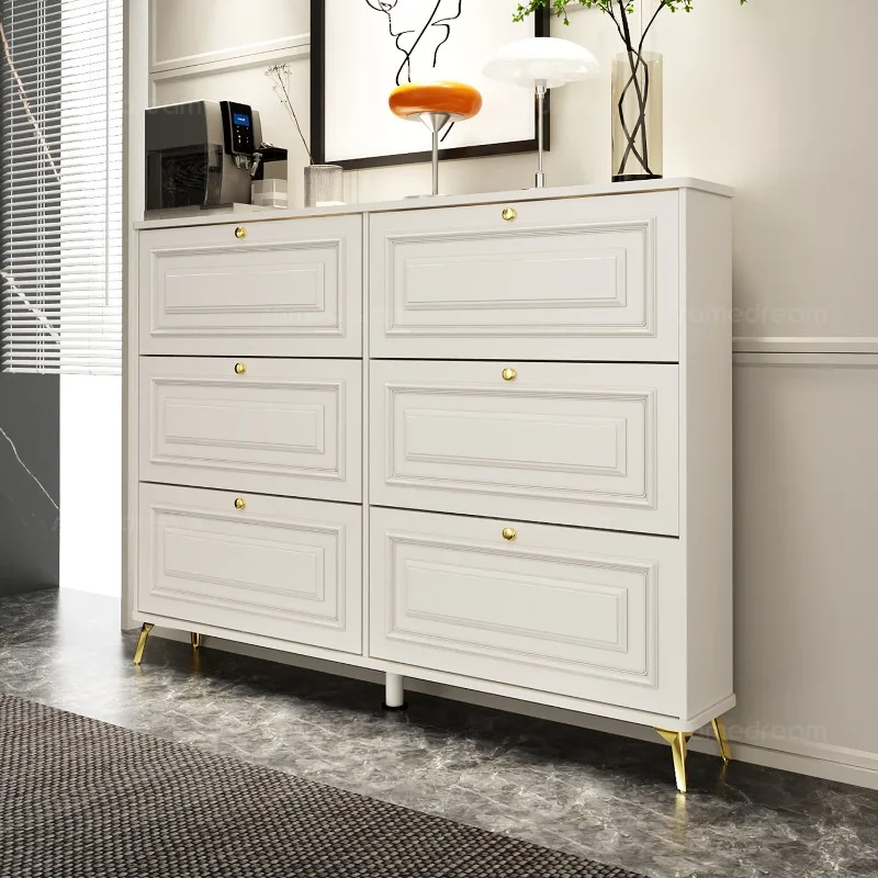 Cream style shoe cabinet Ultra-thin household door Extremely narrow entrance entrance shoe cabinet
Cream style shoe cabinet Ultra-thin household door Extremely narrow entrance entrance shoe cabinet