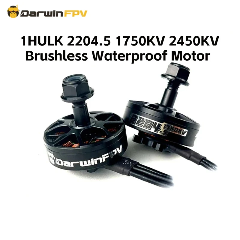 DarwinFPV HULK 2204.5 1750KV 2450KV Brushless Waterproof Motor
DarwinFPV HULK 2204.5 1750KV 2450KV Brushless Waterproof Motor