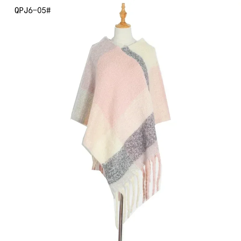 Europe United States 2022 new Autumn Winter Women's Shawl Coarse Tassel Loop Yarn Large Lattice Warm Capes Lady Ponchos Blue
Europe United States 2022 new Autumn Winter Women's Shawl Coarse Tassel Loop Yarn Large Lattice Warm Capes Lady Ponchos Blue