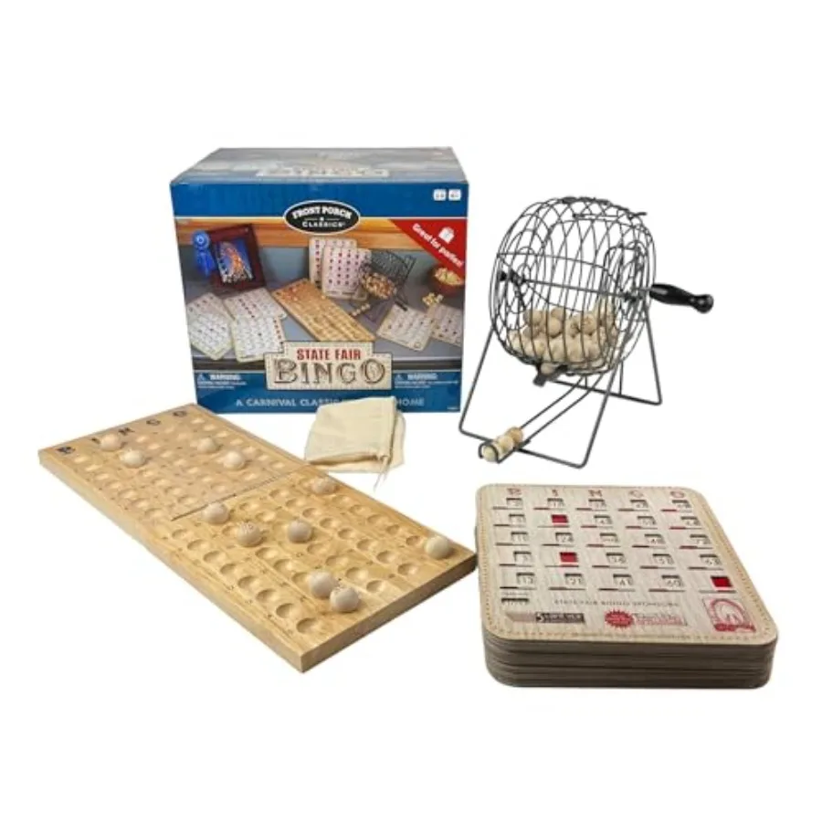 Front Porch Classics State Fair Bingo Deluxe Edition - Craftsmanship for an Authentic Retro-Style Experience - Intergenerationa
Front Porch Classics State Fair Bingo Deluxe Edition - Craftsmanship for an Authentic Retro-Style Experience - Intergenerationa