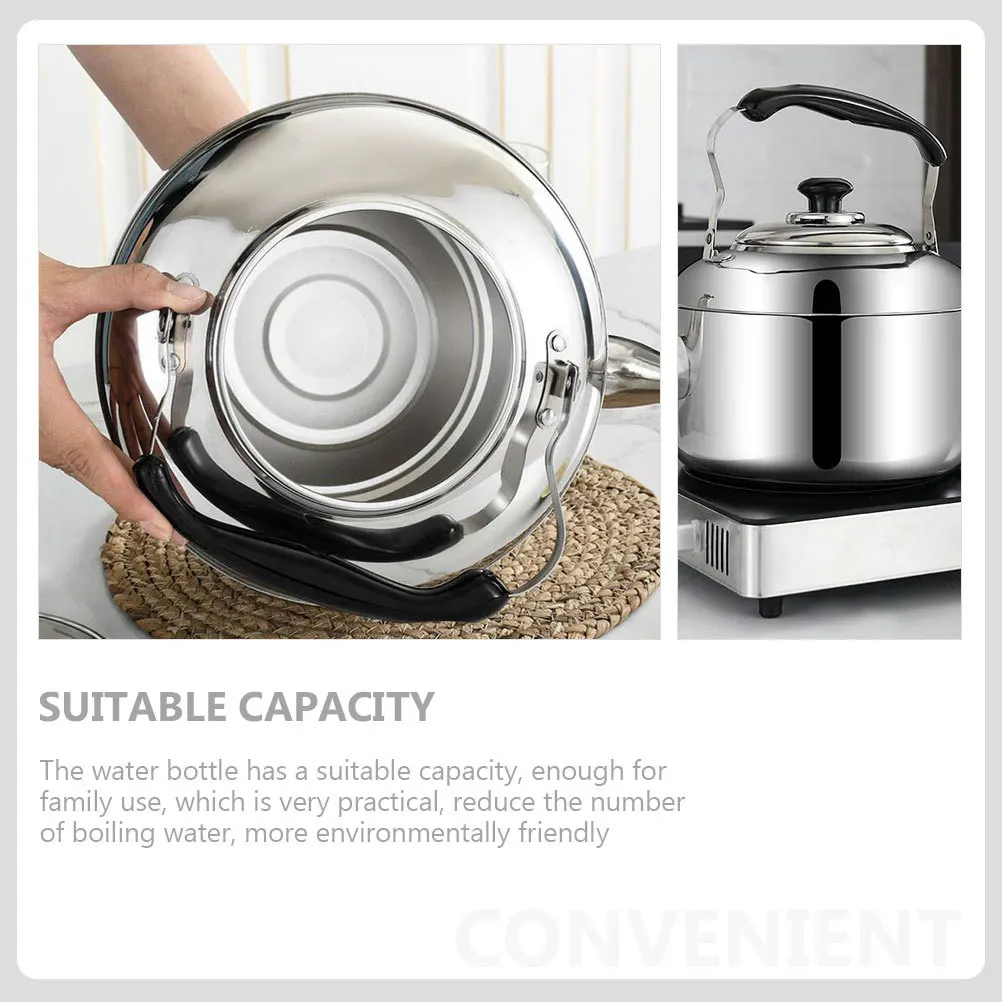 Large Capacity Stainless Steel Water Kettle Whistling Teapot for Household Use Gas Stove Induction Cooker Stainless Steel Kettle
Large Capacity Stainless Steel Water Kettle Whistling Teapot for Household Use Gas Stove Induction Cooker Stainless Steel Kettle