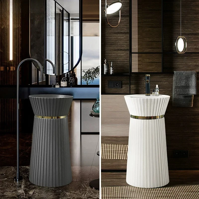 Nordic Creative Personalized Wash Basin, Small Waist Dress, Integrated Floor-to-ceiling Wash Table, Advanced Art Column Basin
Nordic Creative Personalized Wash Basin, Small Waist Dress, Integrated Floor-to-ceiling Wash Table, Advanced Art Column Basin