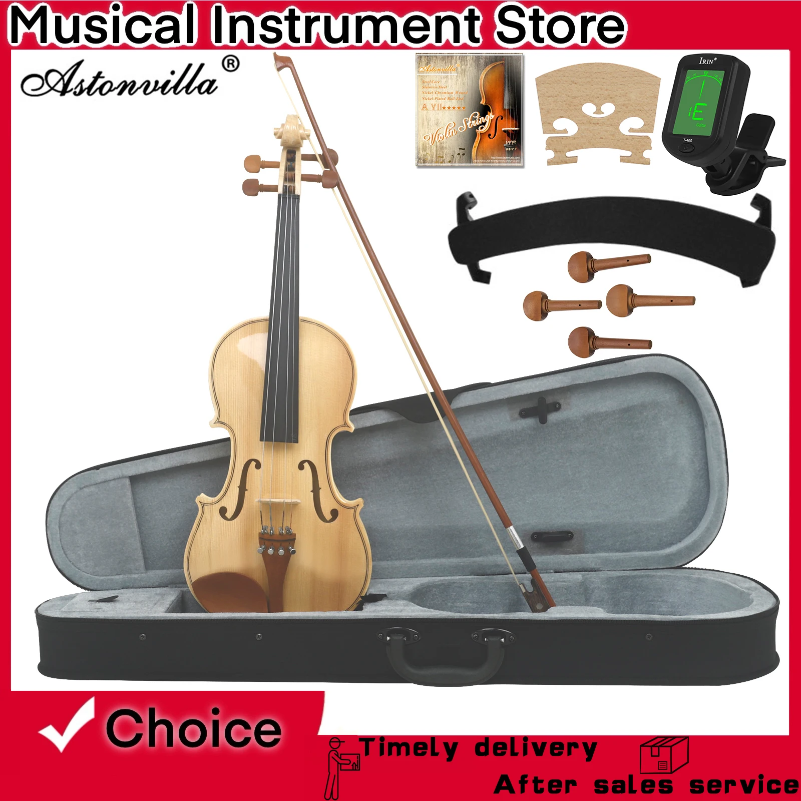 Astonvilla 4/4 Violin Spruce Panel Maple Craftsmanship Jujube Accessories String Instrument Violin With Shoulder Support&String
Astonvilla 4/4 Violin Spruce Panel Maple Craftsmanship Jujube Accessories String Instrument Violin With Shoulder Support&String