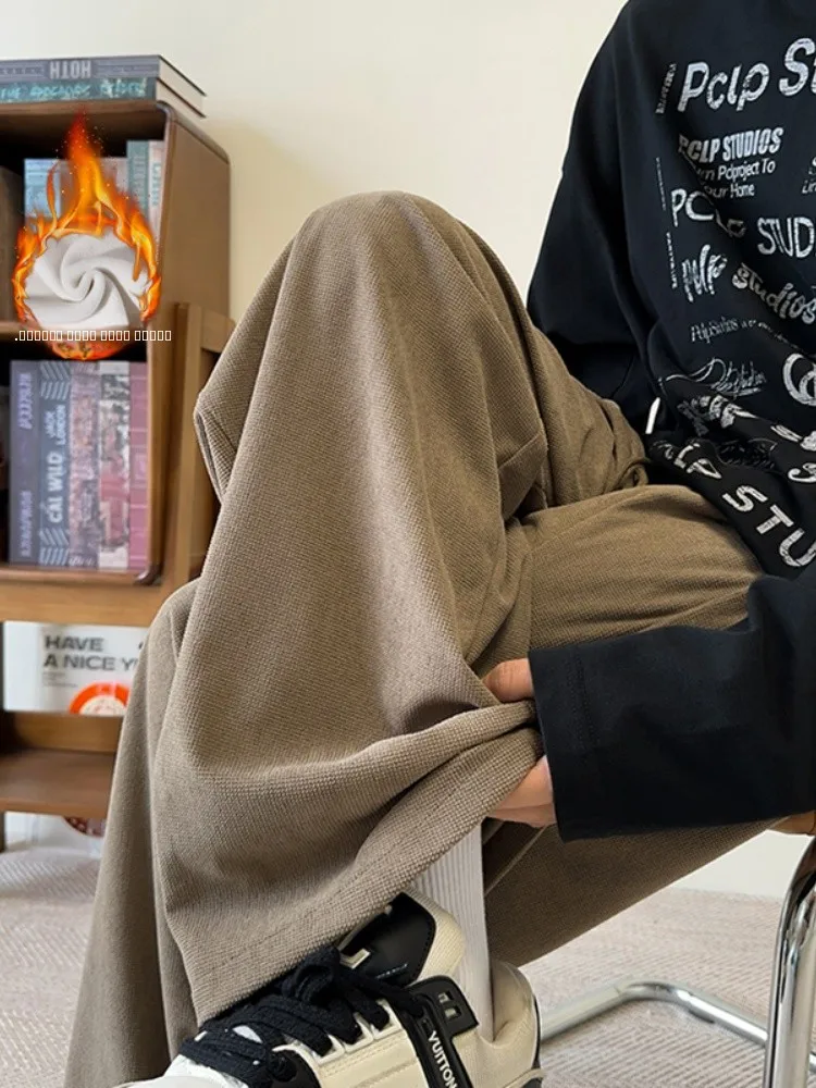 Мужские зимние прямые повседневные брюки Cé Brown Fce Lined Thi с широкими штанинами, драпирующиеся, удобные, модные, длинные брюки
Мужские зимние прямые повседневные брюки Cé Brown Fce Lined Thi с широкими штанинами, драпирующиеся, удобные, модные, длинные брюки