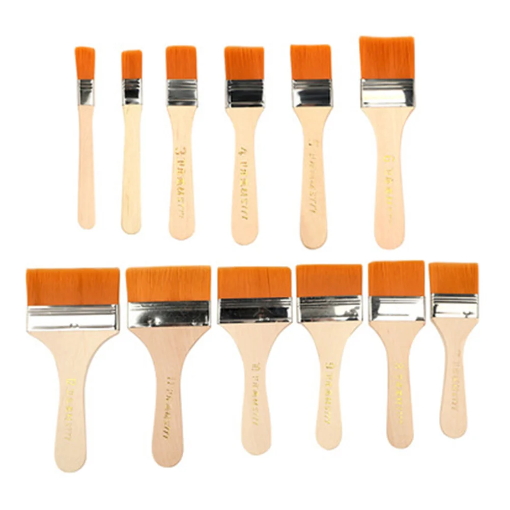 12pcs Painting Brushes Wooden Handle Supplies Wooden Handle Painting Brushes Nylon Hairbrushes Watercolor Tools Drawing 
12pcs Painting Brushes Wooden Handle Supplies Wooden Handle Painting Brushes Nylon Hairbrushes Watercolor Tools Drawing