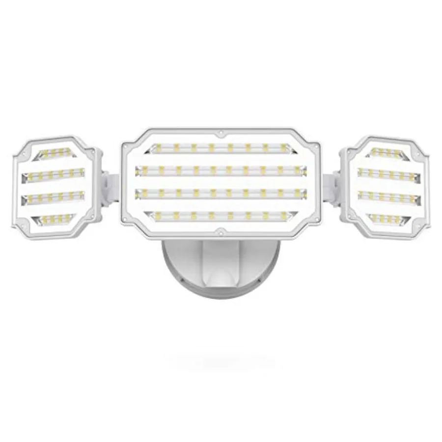 4500LM Outdoor Flood Lights, 45W LED Flood Light, Exterior Flood Lights Switch Controlled, 5000K, 3 Adjustable Heads IP65 Water
4500LM Outdoor Flood Lights, 45W LED Flood Light, Exterior Flood Lights Switch Controlled, 5000K, 3 Adjustable Heads IP65 Water