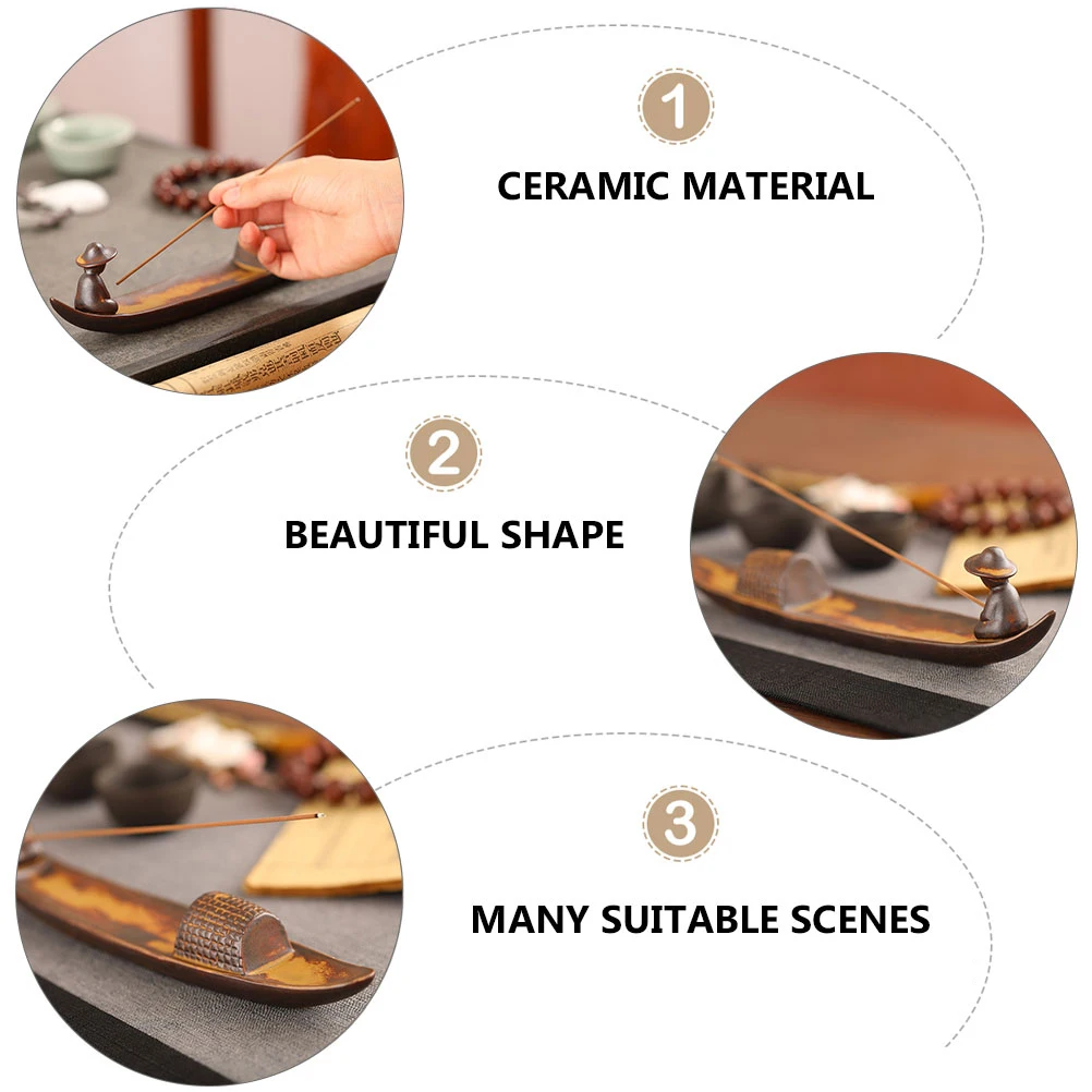 Ceramic Incense Burner Decorative Stick Incense Holder for Home Office Meditation Indoor Aromatherapy Ornament
Ceramic Incense Burner Decorative Stick Incense Holder for Home Office Meditation Indoor Aromatherapy Ornament