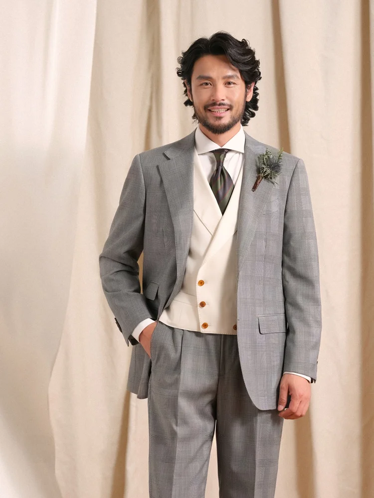 Cultum British Style Wool Blend Half Wedding Suit for Men Marriage Groom Formal Wear Standard Fit Double Cuffed Four S...
Cultum British Style Wool Blend Half Wedding Suit for Men Marriage Groom Formal Wear Standard Fit Double Cuffed Four S...