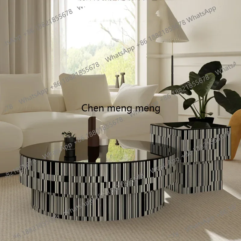 Luxury Black Coffee Tables Luxury Round Unique Design Modern Coffee Tables Living Room Korean Couchtisch Postmodern Furniture
Luxury Black Coffee Tables Luxury Round Unique Design Modern Coffee Tables Living Room Korean Couchtisch Postmodern Furniture