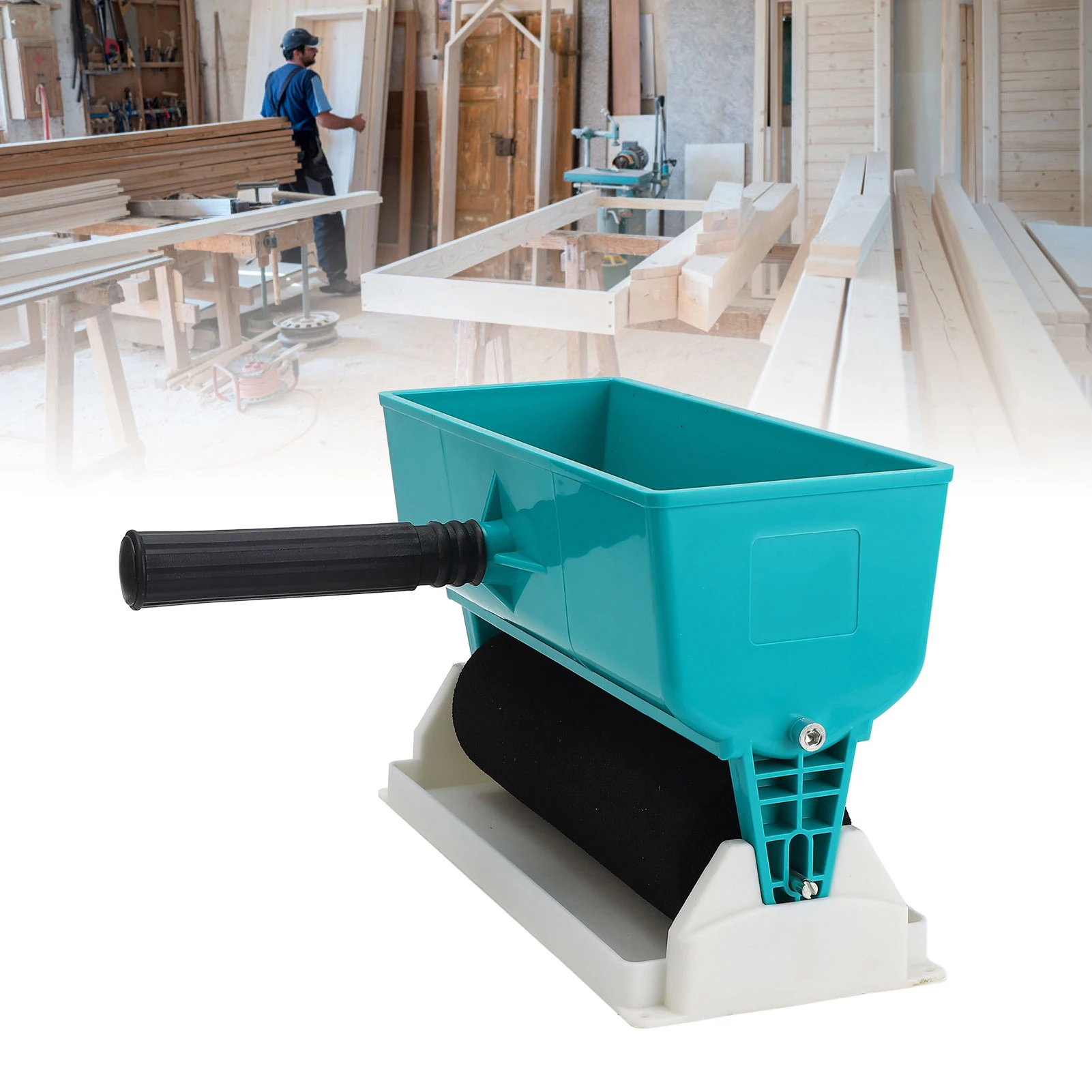 Handheld Adhesive Roller Manual Glue Roller Uniform Gluing Easy To Clean 460mL 9in Portable for Furniture Factory Wood Factory
Handheld Adhesive Roller Manual Glue Roller Uniform Gluing Easy To Clean 460mL 9in Portable for Furniture Factory Wood Factory