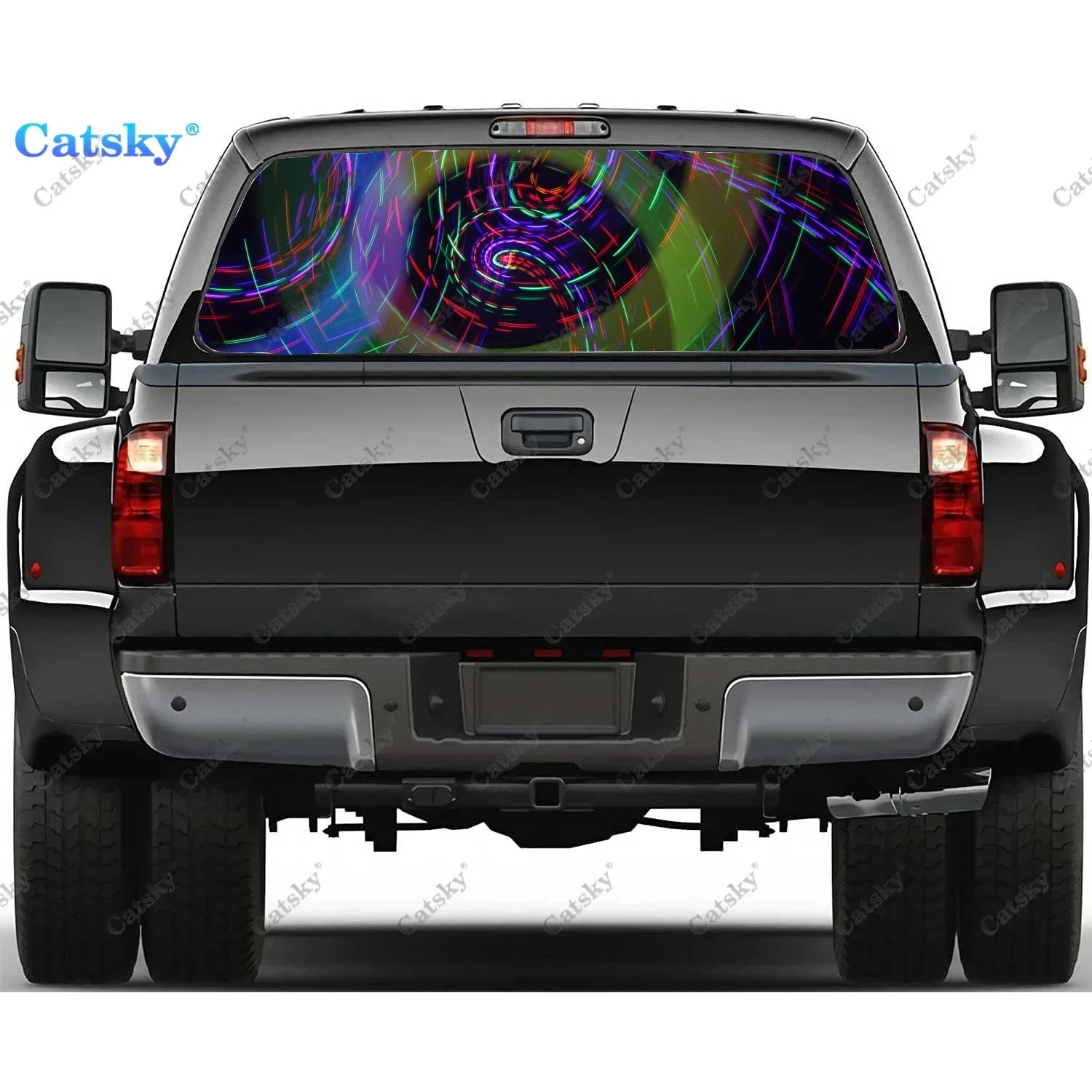 Color Line Squirt Paint Rear Window Decals for Truck,Pickup Window Decal,Rear Window Tint Graphic Perforated Vinyl Truck Sticker
Color Line Squirt Paint Rear Window Decals for Truck,Pickup Window Decal,Rear Window Tint Graphic Perforated Vinyl Truck Sticker