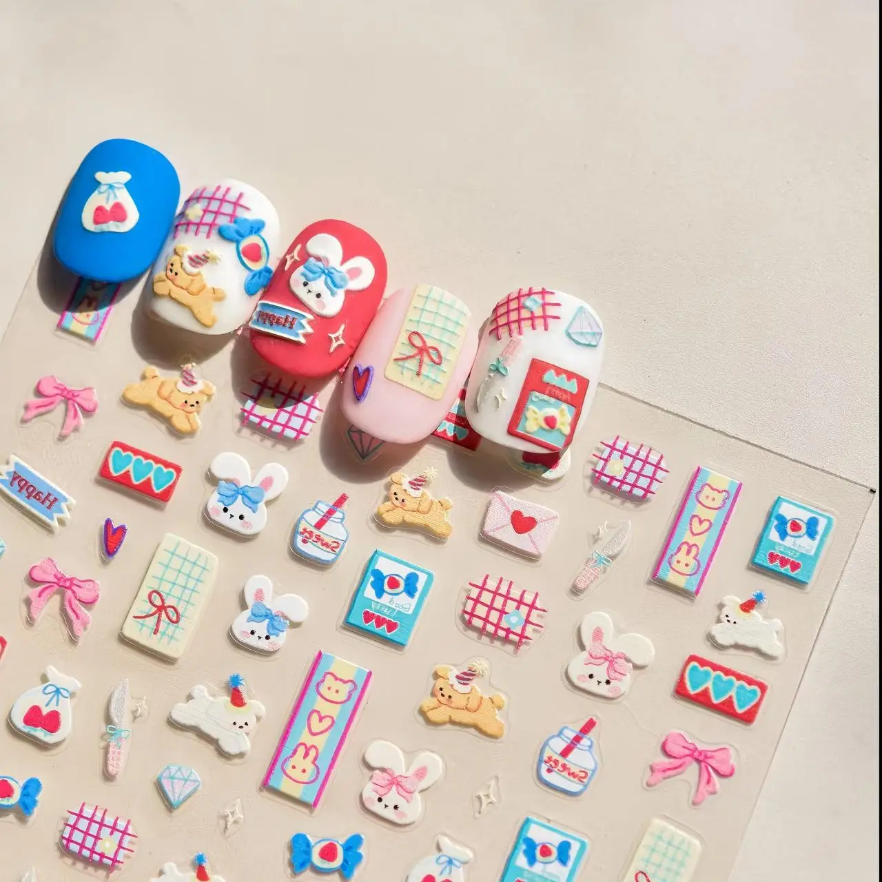 1PCS Portable Fortune Bunny Nail Stickers Cute Lucky Rabbit Nail Art Decor Sweet Girl Group Casual Wear Kawaii Style Stickers
1PCS Portable Fortune Bunny Nail Stickers Cute Lucky Rabbit Nail Art Decor Sweet Girl Group Casual Wear Kawaii Style Stickers