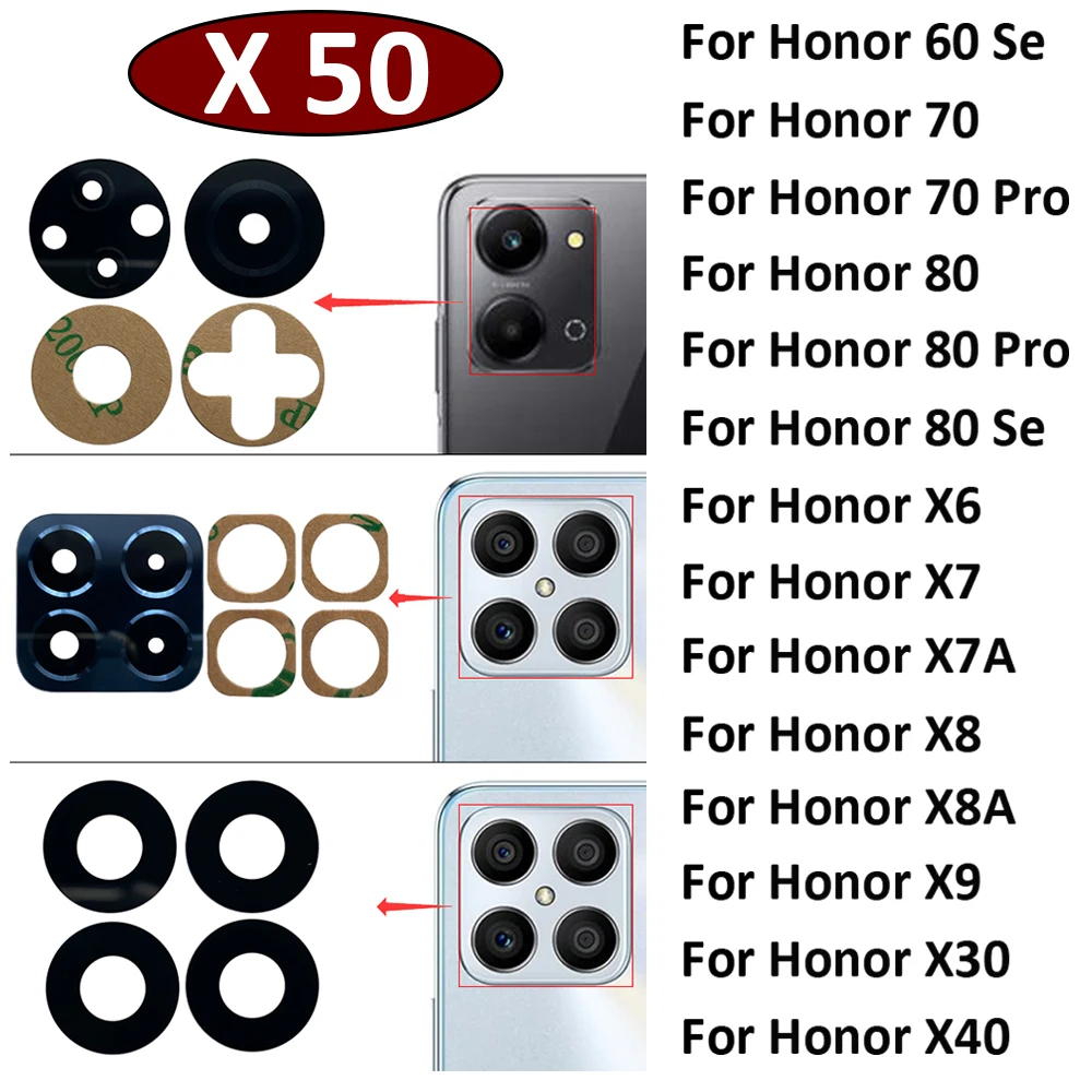 50Pcs, Rear Back Camera Glass Lens For Huawei Honor 60 70 80 Pro Se X6 X7 X7A X8 X8A X9 X30 X40 4G 5G With Ahesive Sticker
50Pcs, Rear Back Camera Glass Lens For Huawei Honor 60 70 80 Pro Se X6 X7 X7A X8 X8A X9 X30 X40 4G 5G With Ahesive Sticker