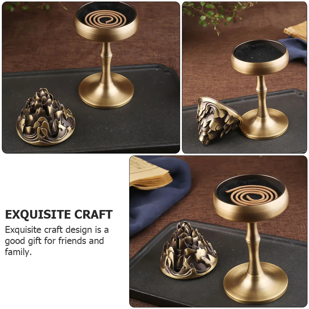 1Pcs Incense Burner Aroma Holder Metal Candlestick Decorative Stand Metal Desktop Candlestick Creative Home
1Pcs Incense Burner Aroma Holder Metal Candlestick Decorative Stand Metal Desktop Candlestick Creative Home