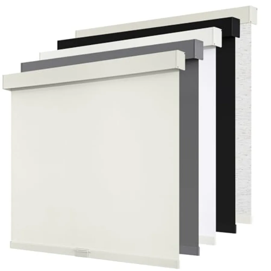 Cordless out Roller Shades Blinds for Windows Free-Stop, Pull Down Room Darkening with Valance, Thermal Insulated Woven Fabric
Cordless out Roller Shades Blinds for Windows Free-Stop, Pull Down Room Darkening with Valance, Thermal Insulated Woven Fabric