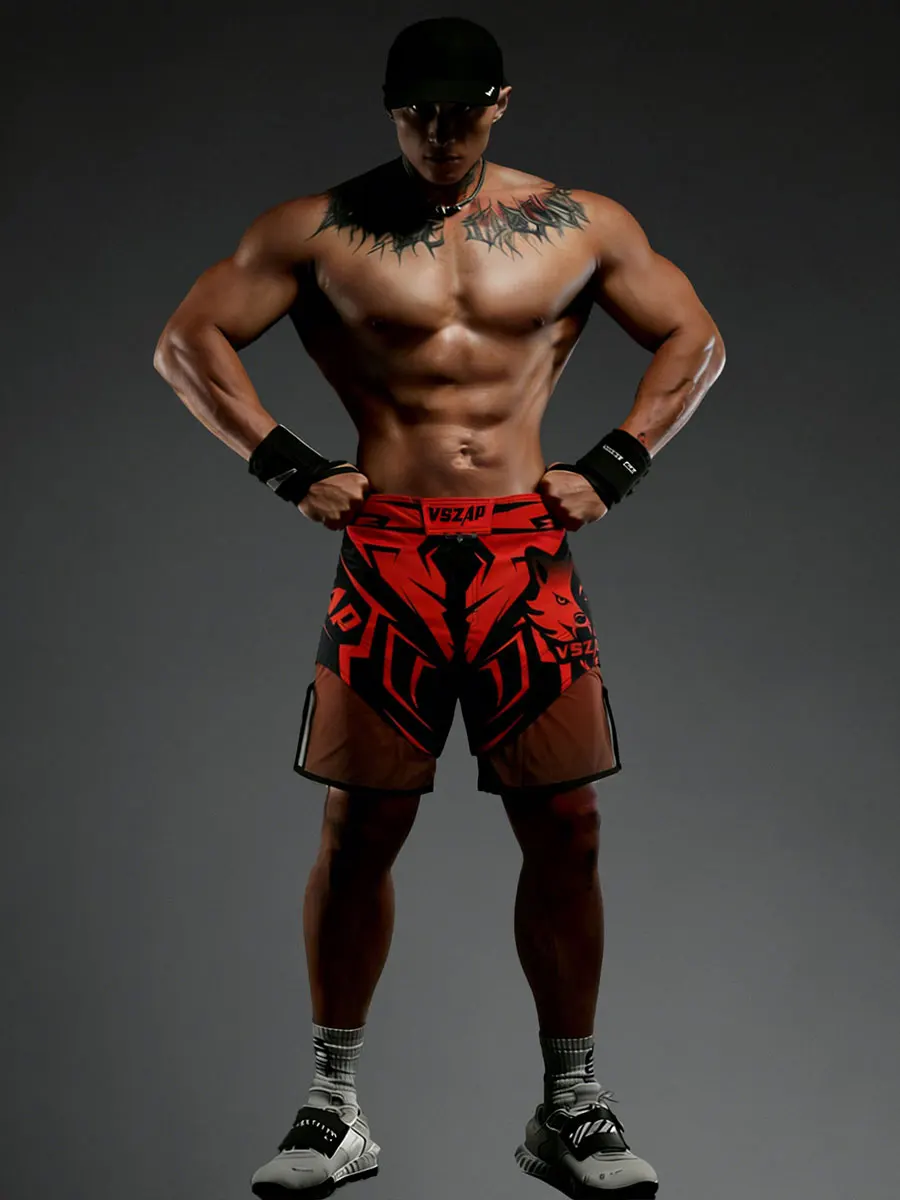 Мужские спортивные шорты VSZAP Red Boxing: быстросохнущие, для тренировок, многофункциональные, износостойкие, со средней посадкой, полиэстер
Мужские спортивные шорты VSZAP Red Boxing: быстросохнущие, для тренировок, многофункциональные, износостойкие, со средней посадкой, полиэстер