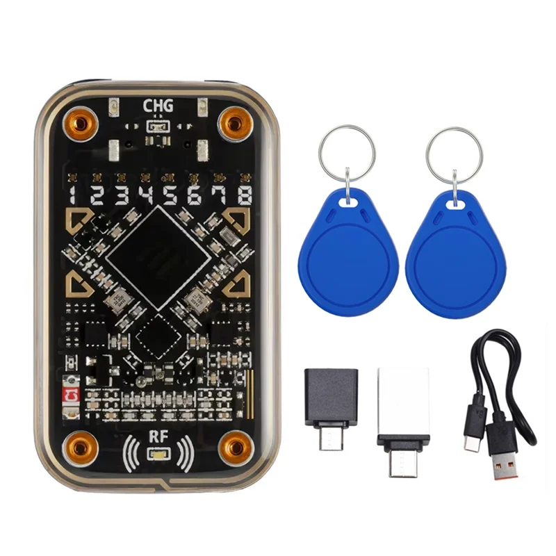 N82R Chameleon Ultra RFID Считыватель смарт-чипов + 2 брелка XCUID Бесконтактный эмулятор смарт-карт 125 кГц 13,56 МГц Декодирование значка
N82R Chameleon Ultra RFID Считыватель смарт-чипов + 2 брелка XCUID Бесконтактный эмулятор смарт-карт 125 кГц 13,56 МГц Декодирование значка