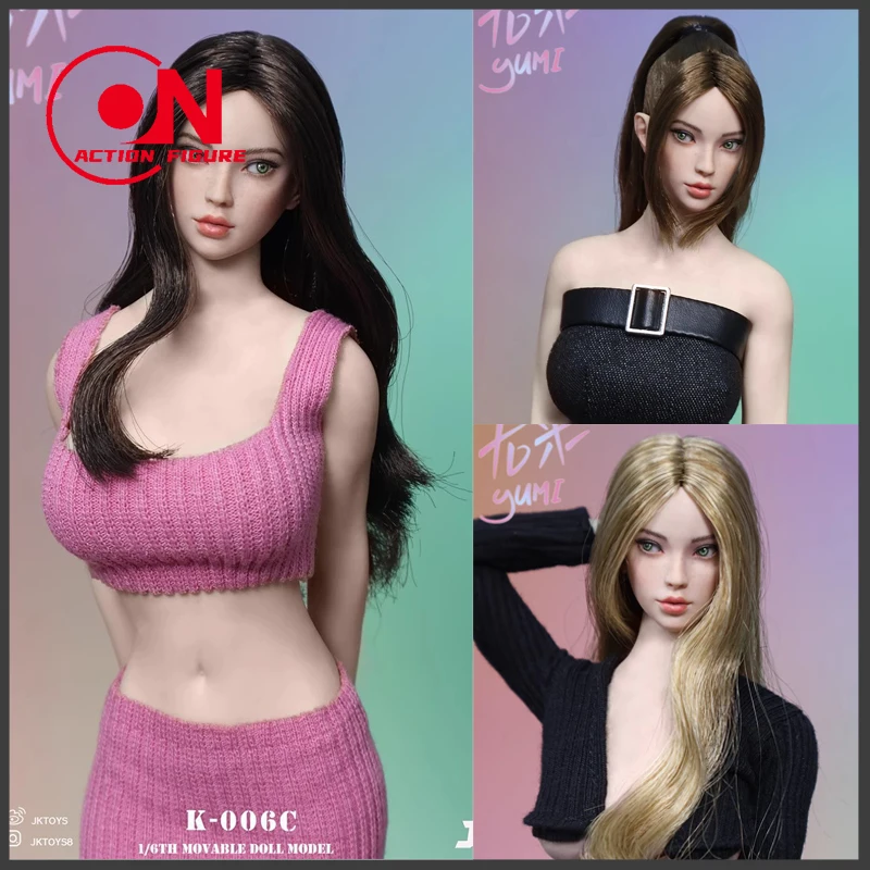 JKTOYS 1/6 K-006 Female Mixed Blood Beauty Head Carving - Yumi Movable Eye Version Head Sculpture Fit 12'' Action Figure Model
JKTOYS 1/6 K-006 Female Mixed Blood Beauty Head Carving - Yumi Movable Eye Version Head Sculpture Fit 12'' Action Figure Model