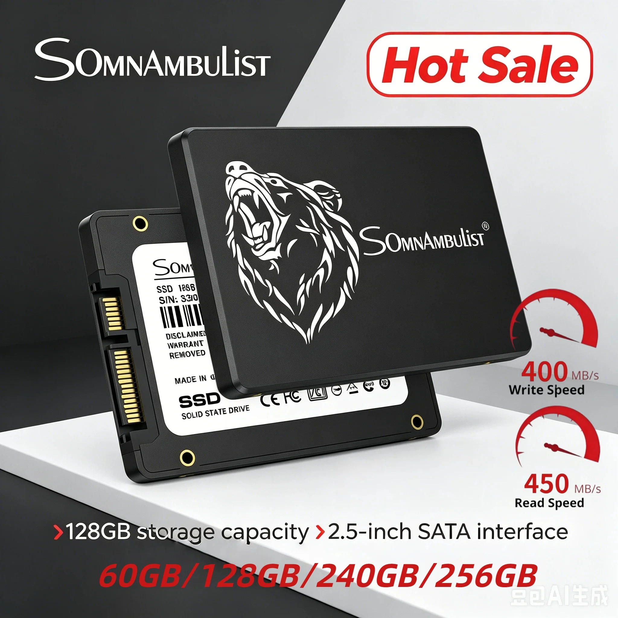SomnAmbulist Solid State Drive 2.5 Inch SATA3 Internal SSD 128GB 240GB 256GB 480GB 512GB 960GB Multiple Capacity for Laptop PC
SomnAmbulist Solid State Drive 2.5 Inch SATA3 Internal SSD 128GB 240GB 256GB 480GB 512GB 960GB Multiple Capacity for Laptop PC