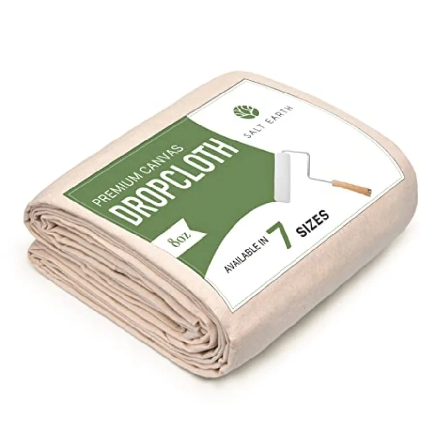 Canvas Drop Cloth 1Pc, Reusable Paint Drop Cloth, 100% Recycled Cotton Canvas Tarp Cover for Painter, Furniture, Floor Protecti
Canvas Drop Cloth 1Pc, Reusable Paint Drop Cloth, 100% Recycled Cotton Canvas Tarp Cover for Painter, Furniture, Floor Protecti