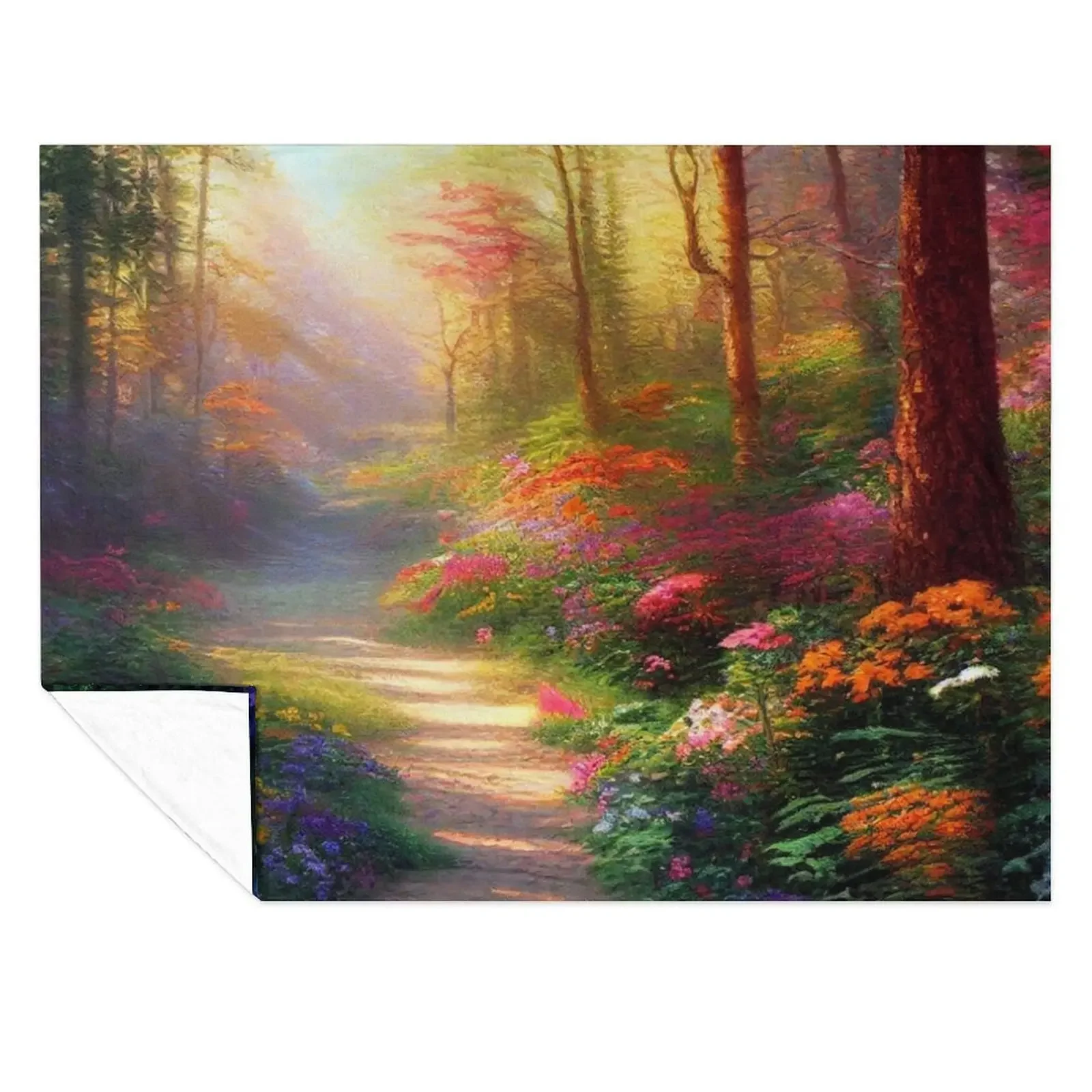 A forest path with wildflowers Throw Blanket Thermal Soft Beds warm for winter Personalized Gift Blankets
A forest path with wildflowers Throw Blanket Thermal Soft Beds warm for winter Personalized Gift Blankets