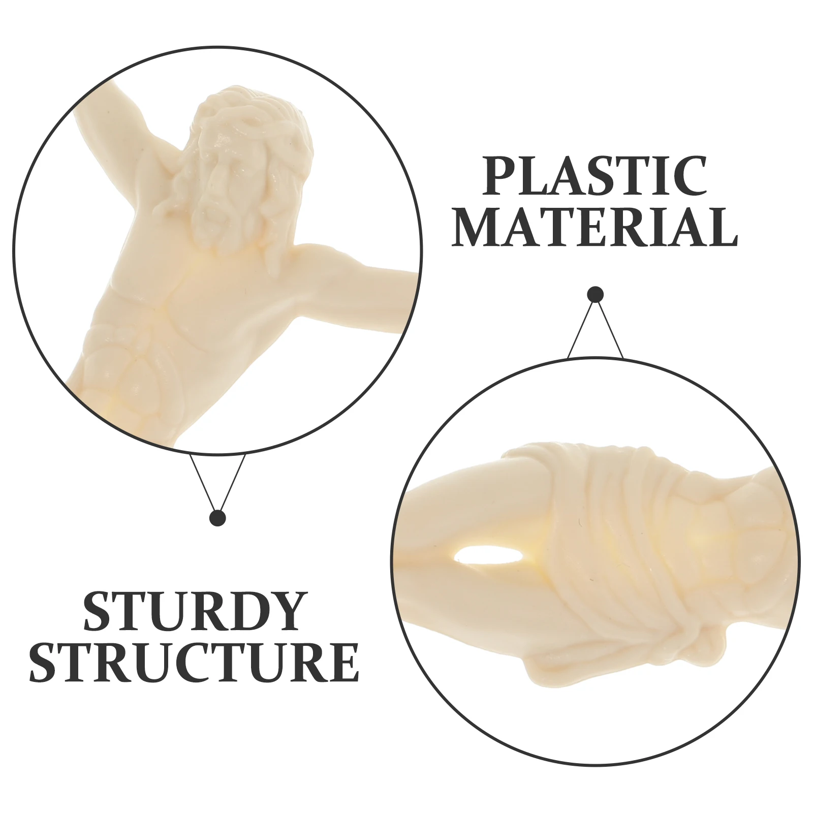 DIY Jesus Decorative Ornaments Crucifix White Plastic Religious Sculpture Jesus Decoration Craft Figurine
DIY Jesus Decorative Ornaments Crucifix White Plastic Religious Sculpture Jesus Decoration Craft Figurine