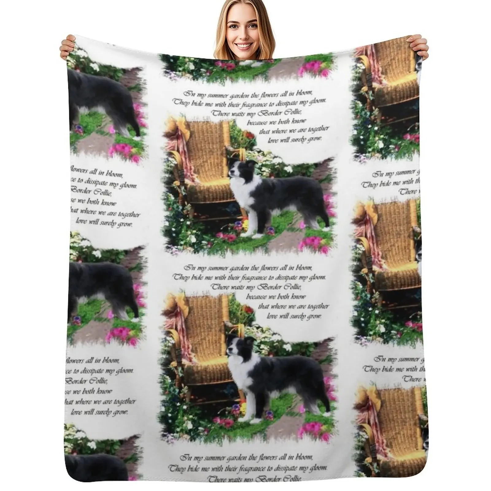 Border Collie Lovers Art Gifts Throw Blanket Soft Plush Blanket as Housewarming Gift
Border Collie Lovers Art Gifts Throw Blanket Soft Plush Blanket as Housewarming Gift