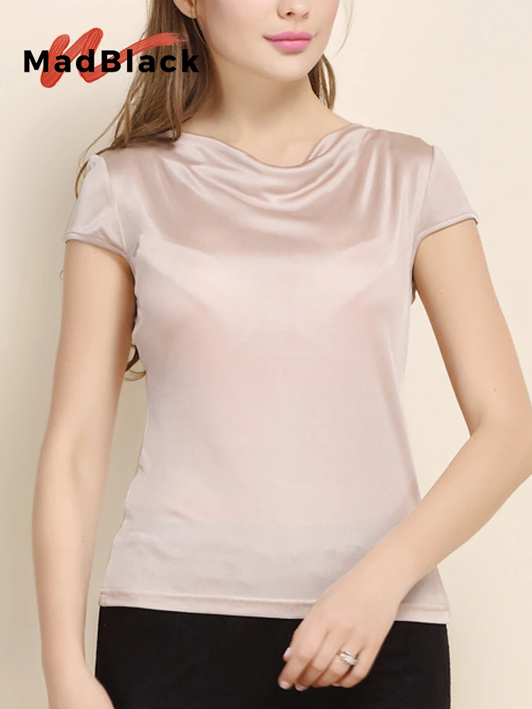 MadBlack-25%Silk 75%Viscose Elegant Knit T-Shirt, Swinging Collar Solid, Women Fashion Casual Thin Top, 2026 Summer New T64844CC
MadBlack-25%Silk 75%Viscose Elegant Knit T-Shirt, Swinging Collar Solid, Women Fashion Casual Thin Top, 2026 Summer New T64844CC