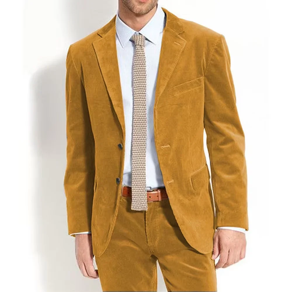 Men's Velvet Suit Vintage Solid Color Slim Fit Notched Lapel 2 Piece Jacket Pants Formal Set For Groom Wedding Business Casual
Men's Velvet Suit Vintage Solid Color Slim Fit Notched Lapel 2 Piece Jacket Pants Formal Set For Groom Wedding Business Casual