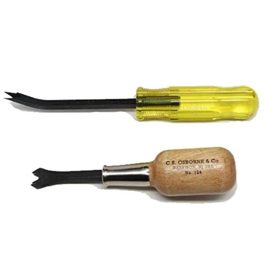 2 C.S. Osborne Upholstery Tools Staple Remover and Lifter 124 and 120 1/2
2 C.S. Osborne Upholstery Tools Staple Remover and Lifter 124 and 120 1/2