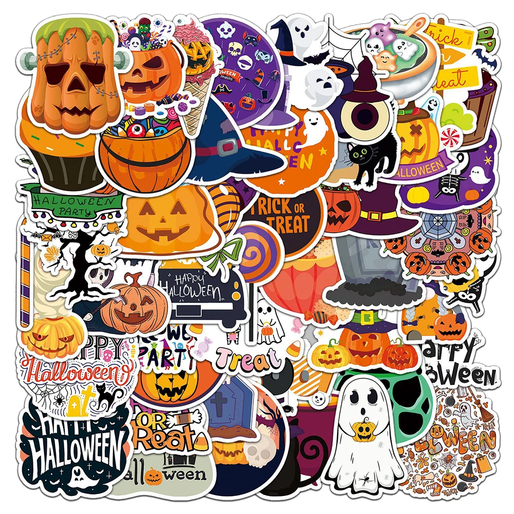 10/30/50pcs Funny Cartoon Halloween Stickers Decoration Cute Decals Laptop Fridge Phone Suitcase Cool Waterproof Sticker Kid Toy
10/30/50pcs Funny Cartoon Halloween Stickers Decoration Cute Decals Laptop Fridge Phone Suitcase Cool Waterproof Sticker Kid Toy