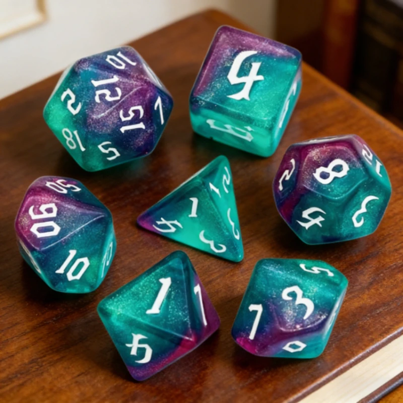 7pcs/lot Polyhedral Dice Set Multi-faceted Acrylic RPG DND Dice for Board Game Role Playing Games D4 D6 D8 D10 D00 D12 D20 Dice
7pcs/lot Polyhedral Dice Set Multi-faceted Acrylic RPG DND Dice for Board Game Role Playing Games D4 D6 D8 D10 D00 D12 D20 Dice