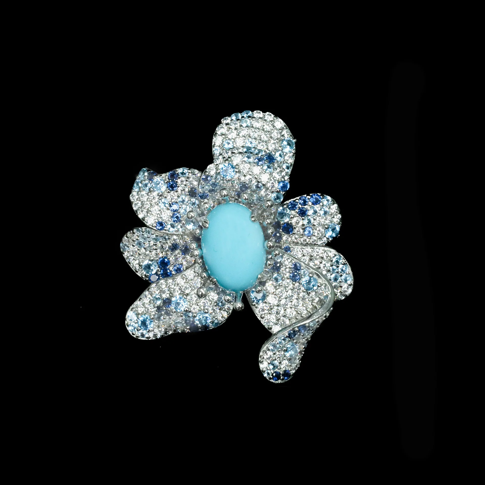New S925 Silver Ring High Carbon Diamond Blue Conch Bead Egg Noodles Flower Luxury Versatile Girl Ring Wedding Jewelry
New S925 Silver Ring High Carbon Diamond Blue Conch Bead Egg Noodles Flower Luxury Versatile Girl Ring Wedding Jewelry