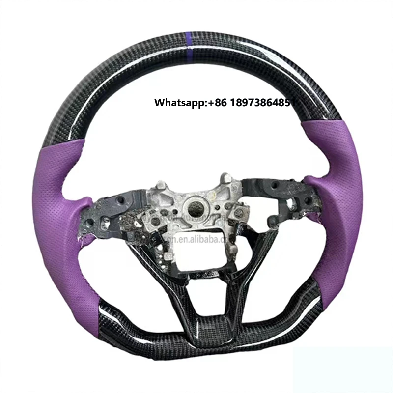 Spot New Purple Leather Carbon Fiber Steering Wheel for Honda Accord 10th Car High Quality Accessories
Spot New Purple Leather Carbon Fiber Steering Wheel for Honda Accord 10th Car High Quality Accessories