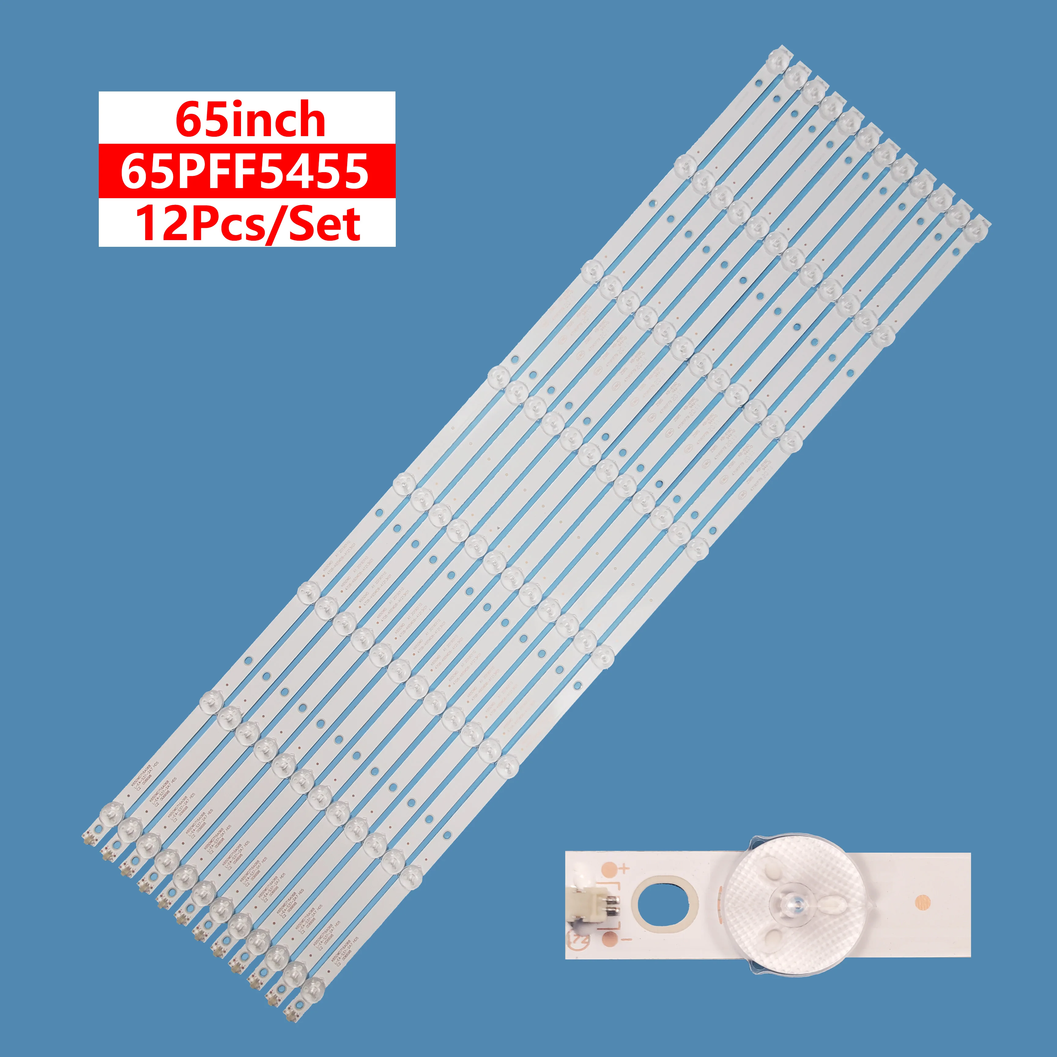 Светодиодная лента для телевизора 65PFF5455 4708-K65WD8-A1213K01 K650WD716A068 L-E4-S37-2A7 HD5 C2 006698 12 шт. = 1 комплект 4708-K65WD8
Светодиодная лента для телевизора 65PFF5455 4708-K65WD8-A1213K01 K650WD716A068 L-E4-S37-2A7 HD5 C2 006698 12 шт. = 1 комплект 4708-K65WD8