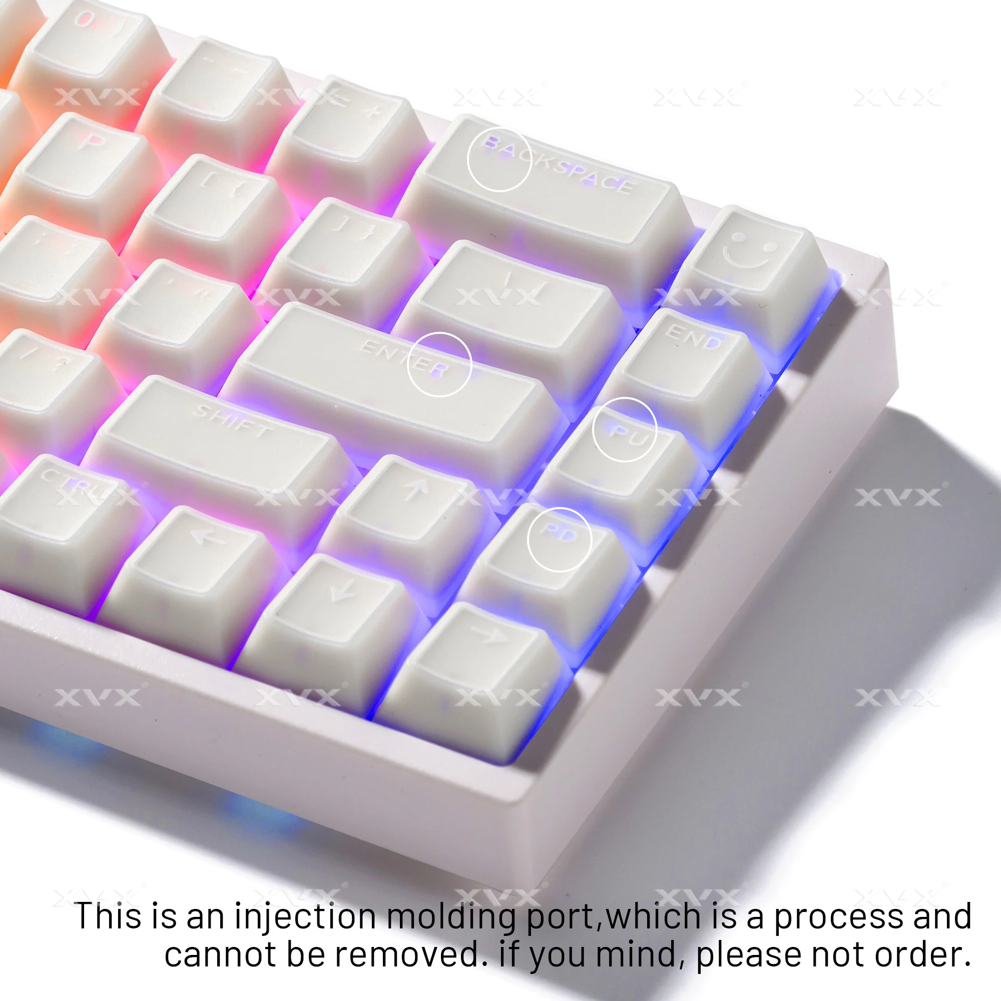 XVX 142-клавишный колпачок из белого нефрита PBT + PC, полупрозрачный профиль Cherry, колпачки для клавиш Cherry MX, механическая геймерская клавиатура
XVX 142-клавишный колпачок из белого нефрита PBT + PC, полупрозрачный профиль Cherry, колпачки для клавиш Cherry MX, механическая геймерская клавиатура