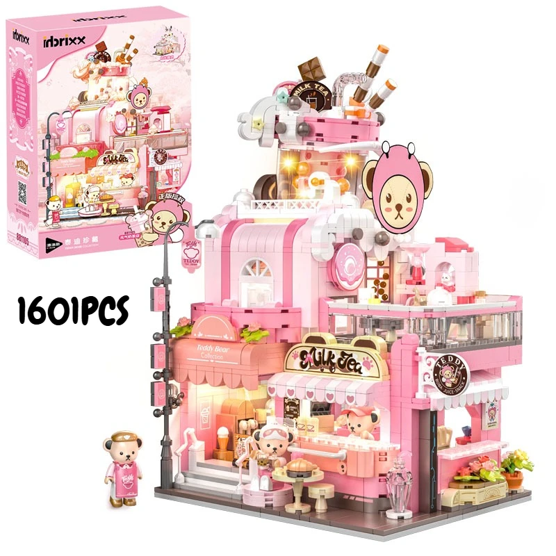 4 Types Creative Street View Series Cake Baking House Vitality Milk Tea Shop Model Building Blocks Construction Bricks Toy Gift
4 Types Creative Street View Series Cake Baking House Vitality Milk Tea Shop Model Building Blocks Construction Bricks Toy Gift