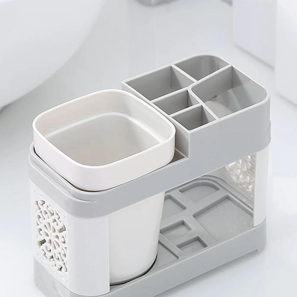 2pcs Toothbrush Holder Set Food Grade Pp Multifunction Desktop Storage Rack For Couple Home Bathroom Organizer Cup Shelf
2pcs Toothbrush Holder Set Food Grade Pp Multifunction Desktop Storage Rack For Couple Home Bathroom Organizer Cup Shelf