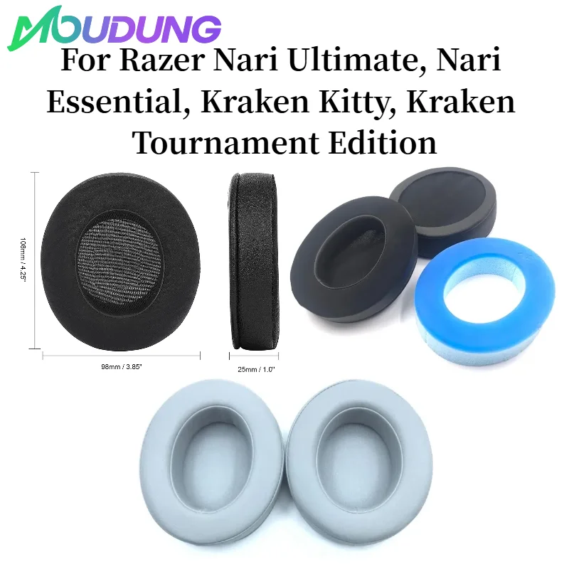 MOUDUNG Sport Cooling Gel Ear Pads for Razer Nari Ultimate, Nari Essential, Kraken Kitty, Kraken Tournament Edition Headphones
MOUDUNG Sport Cooling Gel Ear Pads for Razer Nari Ultimate, Nari Essential, Kraken Kitty, Kraken Tournament Edition Headphones