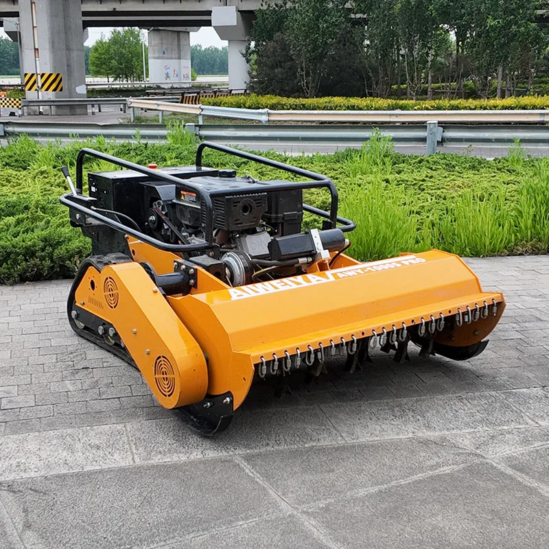 Customized Rough Terrain Efficient Brush Cutting Flail Mower Robot Self-propelled Lawn Mower Remote Control Lawn Mower
Customized Rough Terrain Efficient Brush Cutting Flail Mower Robot Self-propelled Lawn Mower Remote Control Lawn Mower