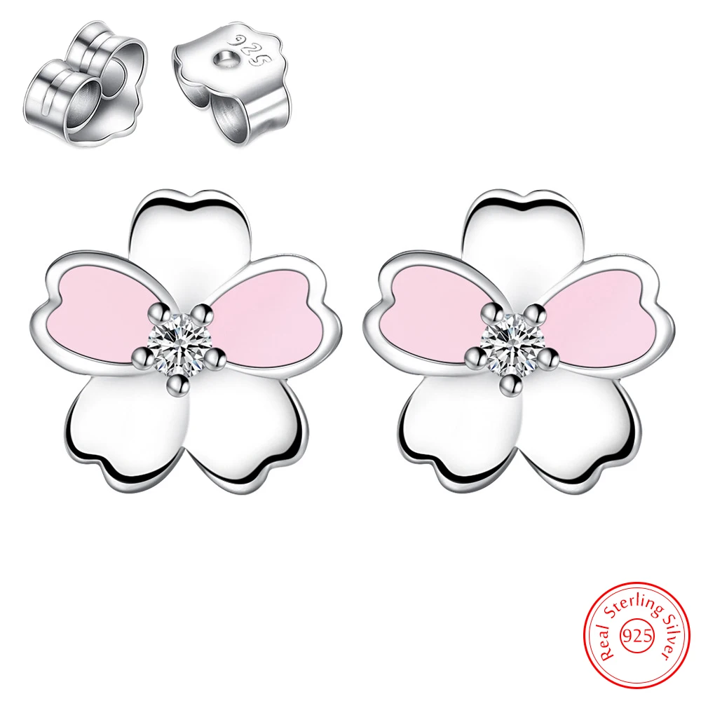 Pure 925 Sterling Silver Woman's Gift New Fashion Crystal Jewelry Flower Stud Earrings XY0286
Pure 925 Sterling Silver Woman's Gift New Fashion Crystal Jewelry Flower Stud Earrings XY0286