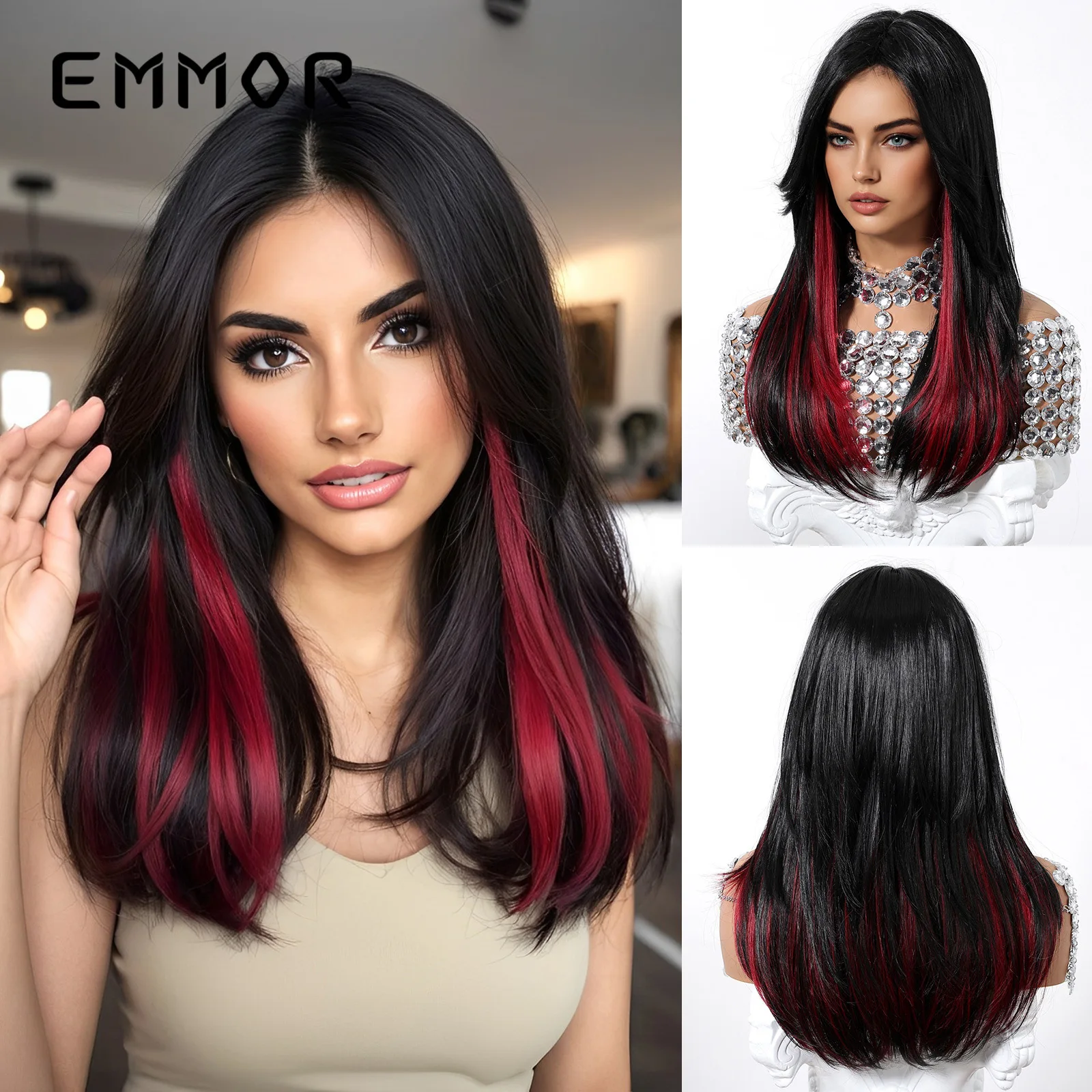 Natural Black Long Slightly Curly Full Wig Middle Part No Bangs High Layers Hidden Dye Hair Wigs
Natural Black Long Slightly Curly Full Wig Middle Part No Bangs High Layers Hidden Dye Hair Wigs