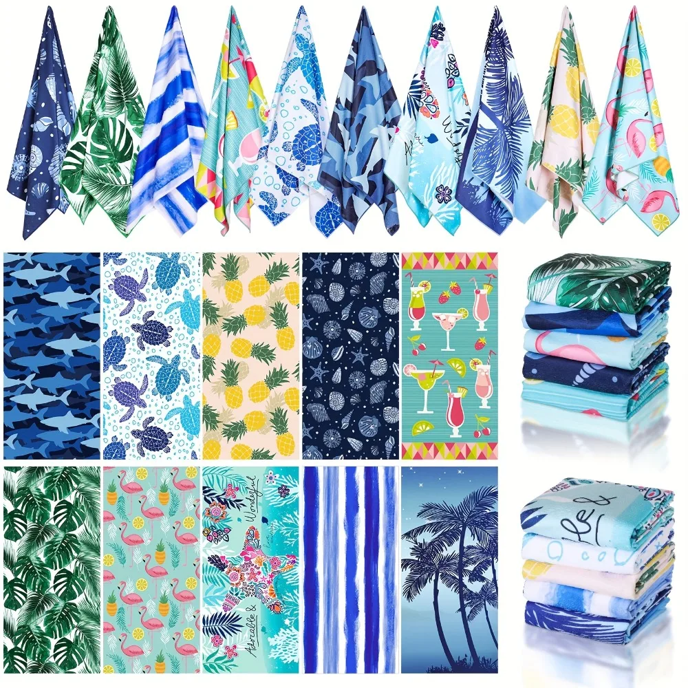10 Pack Oversized Beach Towel Set Extra Large Pool Towels Microfiber Quick Dry Swim Towel Blanket For Adult Women Men Hand Face
10 Pack Oversized Beach Towel Set Extra Large Pool Towels Microfiber Quick Dry Swim Towel Blanket For Adult Women Men Hand Face
