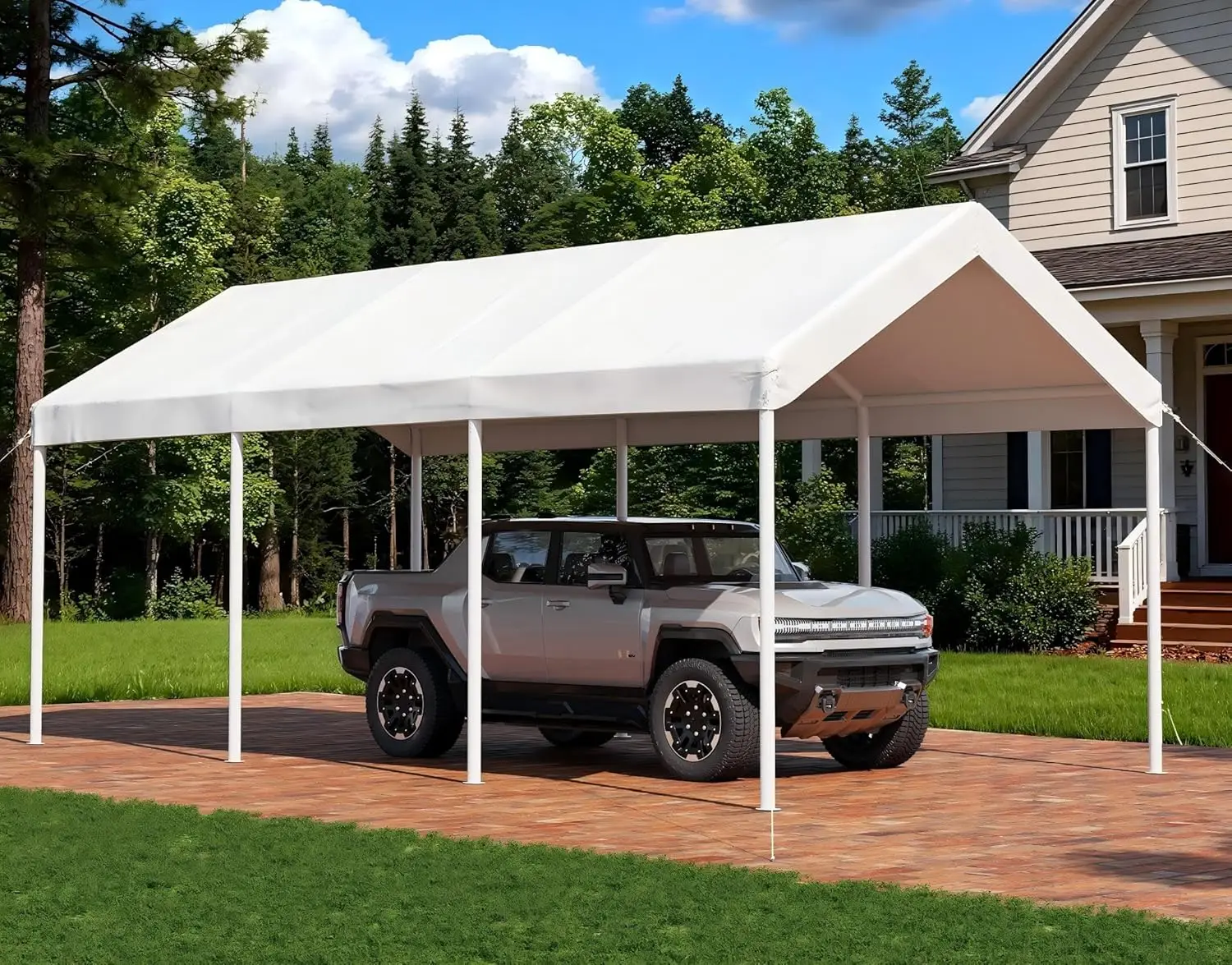 10x20 FT Carport Heavy Duty Car Canopy with Tarp & Wind Resistance Portable Garage Car Tent Outdoor Car Port with Tear Resist
10x20 FT Carport Heavy Duty Car Canopy with Tarp & Wind Resistance Portable Garage Car Tent Outdoor Car Port with Tear Resist