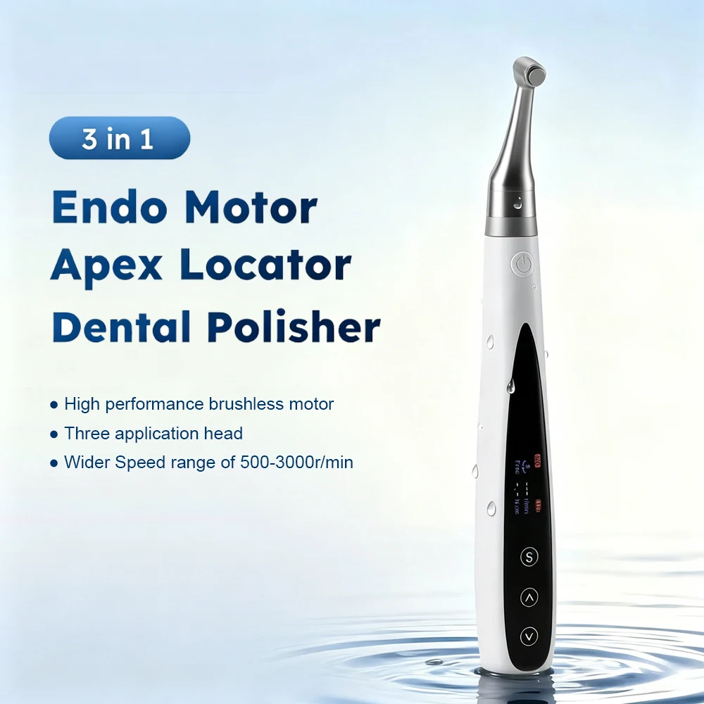 Dental Brushless Endo Motor Built-in Apex Locator Cordless Polishing 3 In 1 Multi Function Motor Teeth Cleaning Polishing Tools
Dental Brushless Endo Motor Built-in Apex Locator Cordless Polishing 3 In 1 Multi Function Motor Teeth Cleaning Polishing Tools