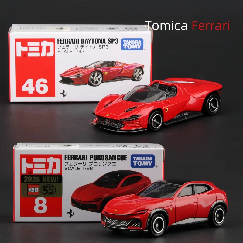 New Takara Tomy Tomica Ferrari Purosangue No 8 Alloy Die-cast Model Car 1/64 Scale Alloy Mini Car Mode Collection Birthday Gift
New Takara Tomy Tomica Ferrari Purosangue No 8 Alloy Die-cast Model Car 1/64 Scale Alloy Mini Car Mode Collection Birthday Gift